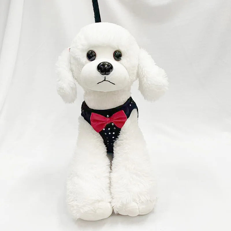 NONECN Diamond Decoration Soft Breathable Dog Chest Harness Vest