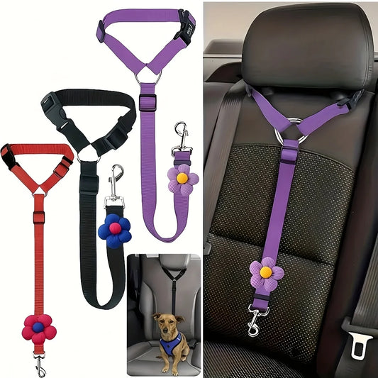 Dog Car Seat Belt Tether For Vehicle Safety Harness