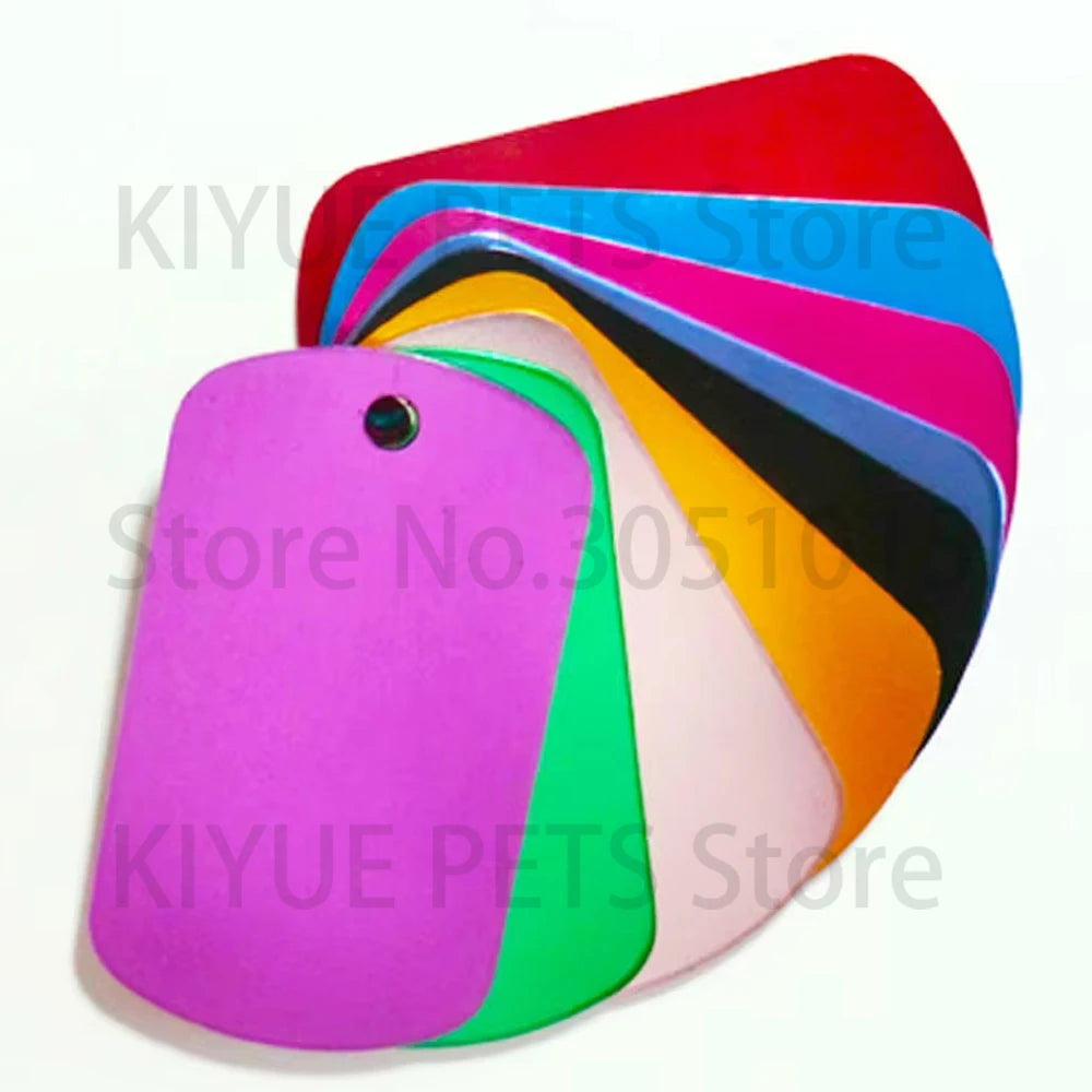 KIYUECN Personalized Aluminum Dog ID Tag With Name And Phone