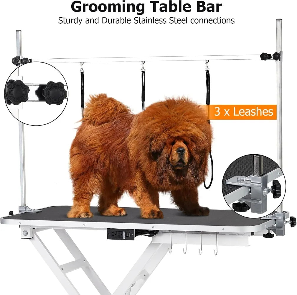Electric X Shaped Lift Pet Grooming Table for Dogs