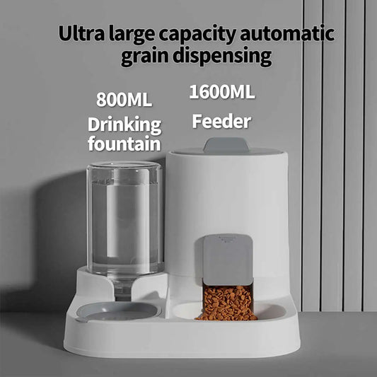 Dual Purpose Pet Feeder And Waterer With Large Capacity