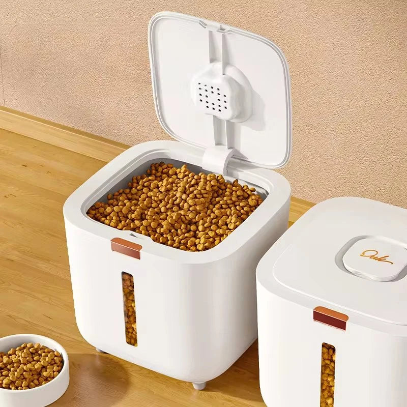 Pet Food Storage Barrel Sealed Moistureproof For Cat And Dog