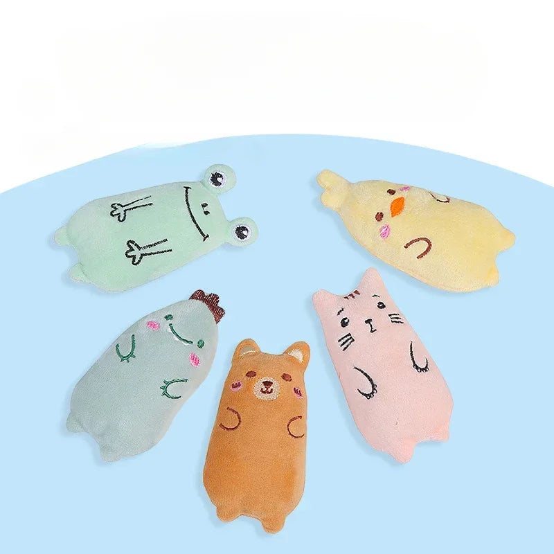 Hign-concerned Catnip Plush Cat Toy Oval Puppet