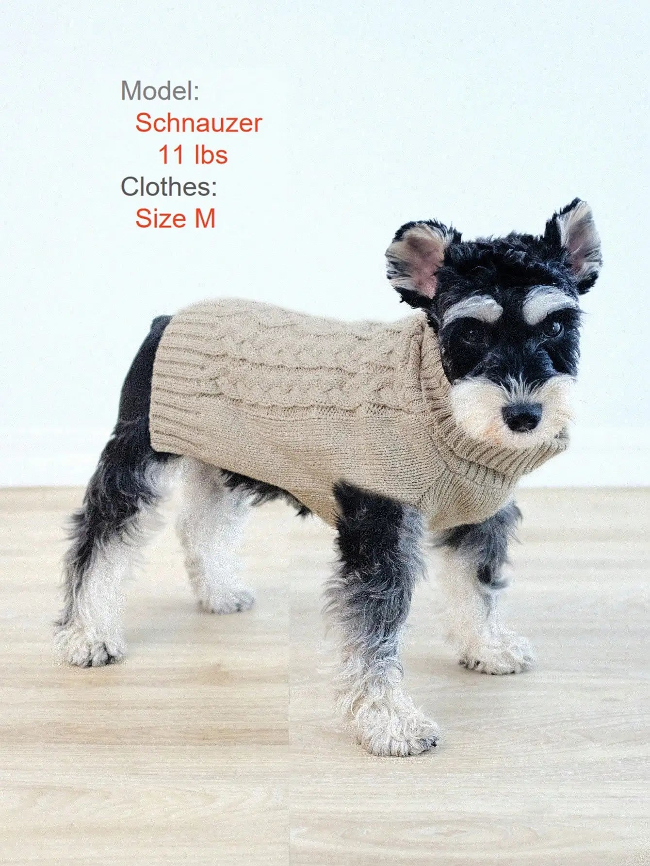 Cable Knit Turtleneck Dog Sweater For Winter Warmth