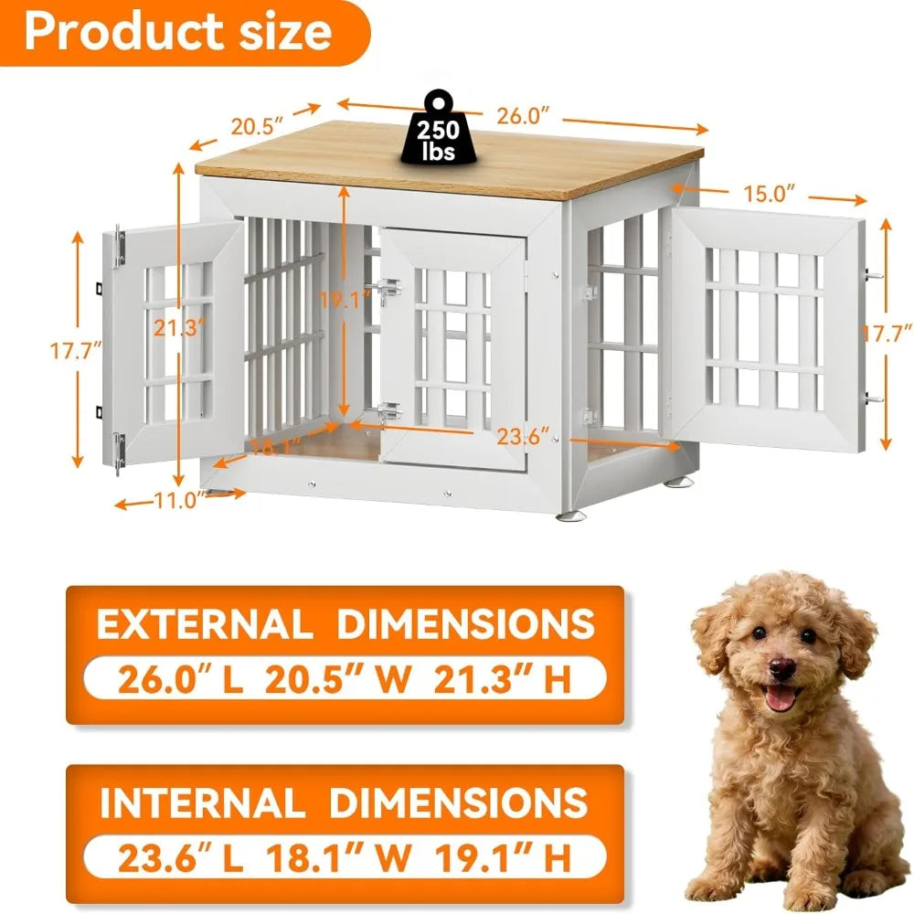 Heavy Duty Dog Crate End Table For Small Dogs