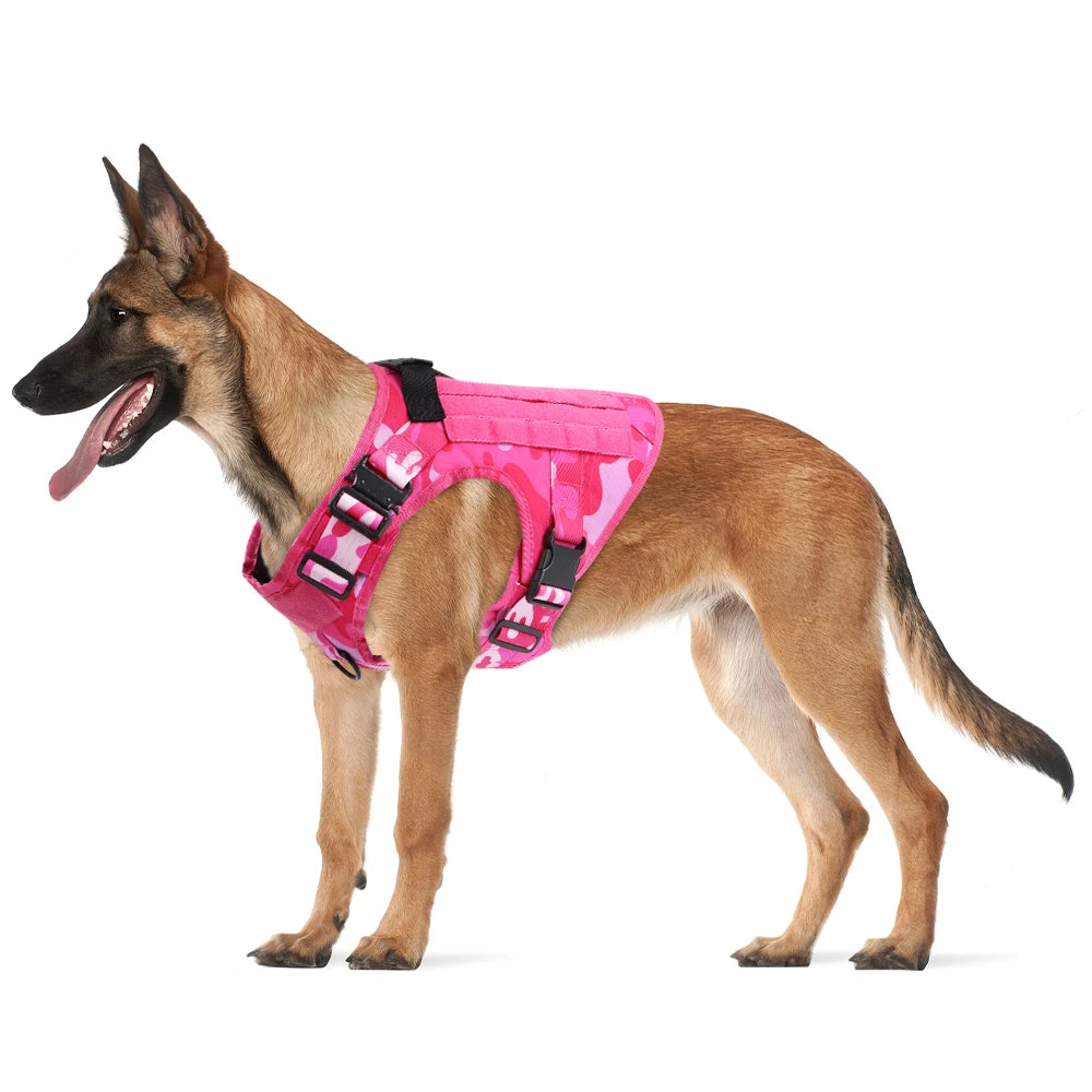 PETRAVELCN Military Camouflage Dog Harness Vest For Training