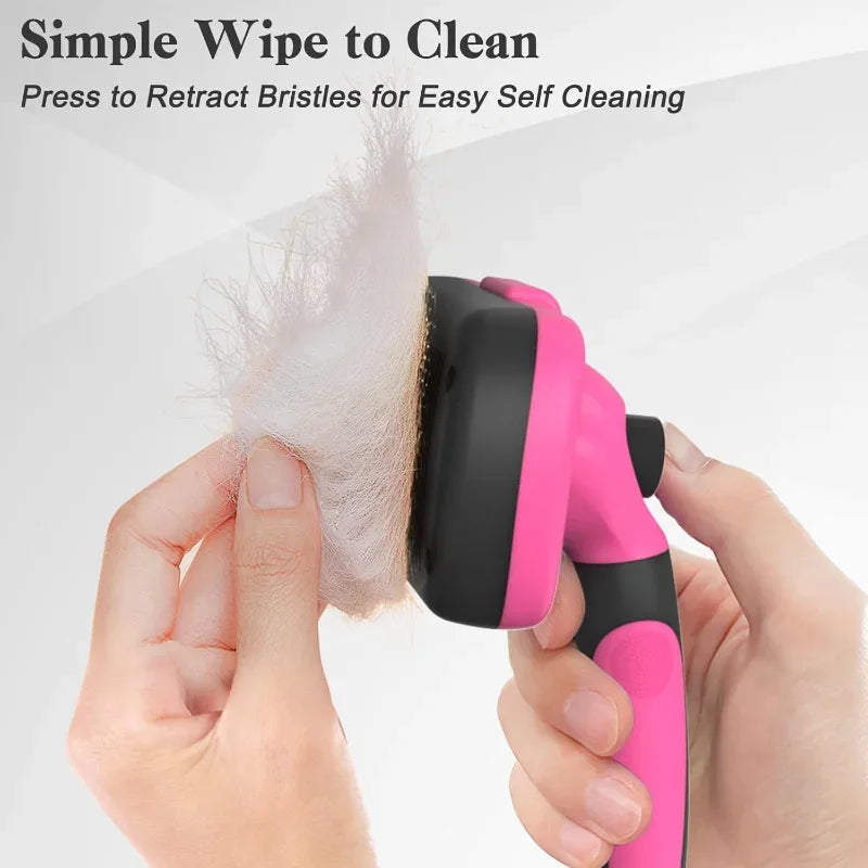 High Concerned Self Cleaning Slicker Brush for Dogs and Cats