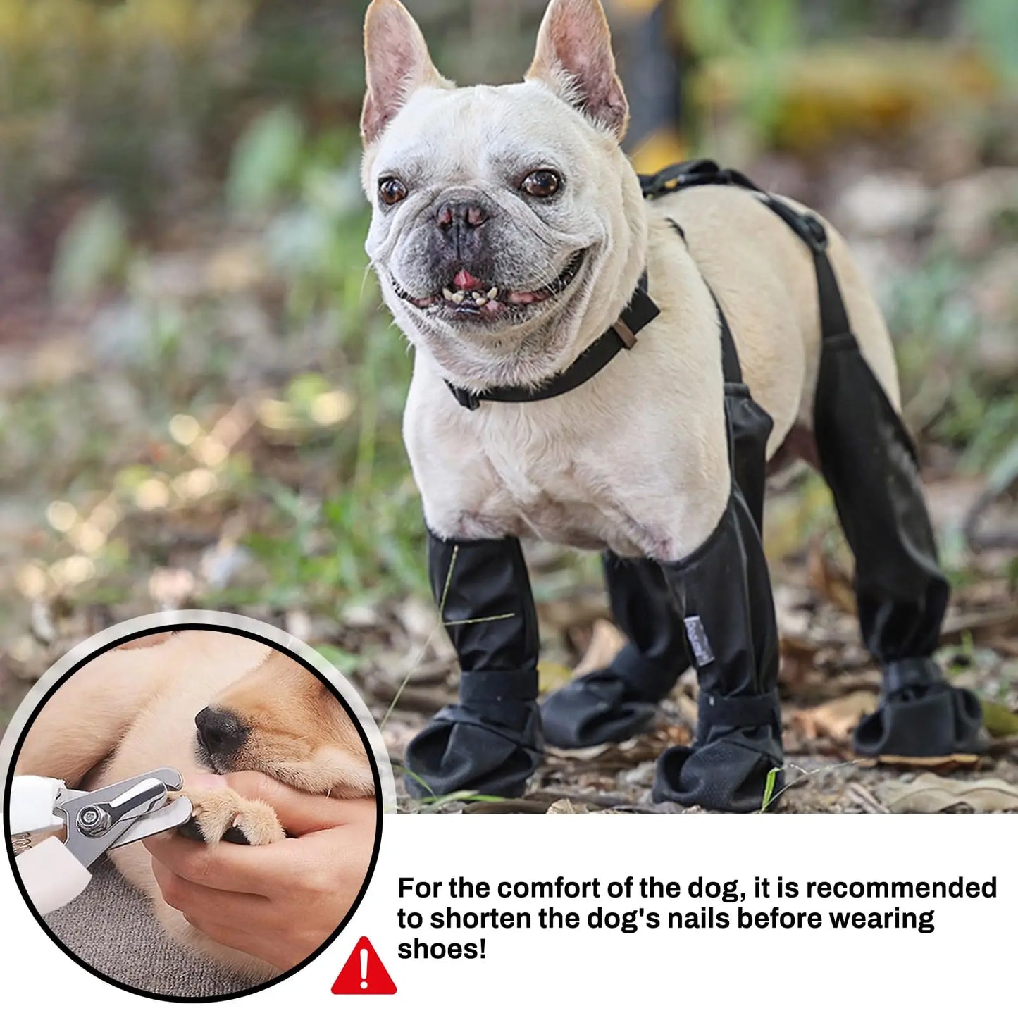 NONECN Dog Full Leg Waterproof Boots Non Slip Rain Shoes