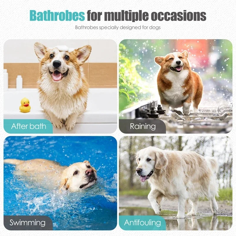 Guangdong Pet Bathrobe Coat Absorbent Drying Towel For Dogs