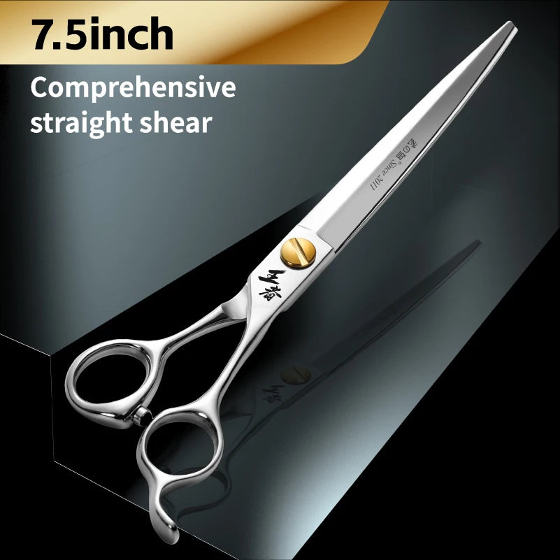 Fenice King Series VG10 Steel Dog Grooming Scissors Straight Curved Thinning