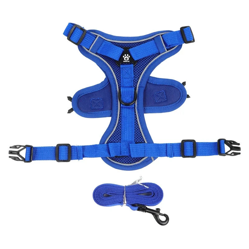 NONECN No Pull Dog Harness And Leash Set Reflective