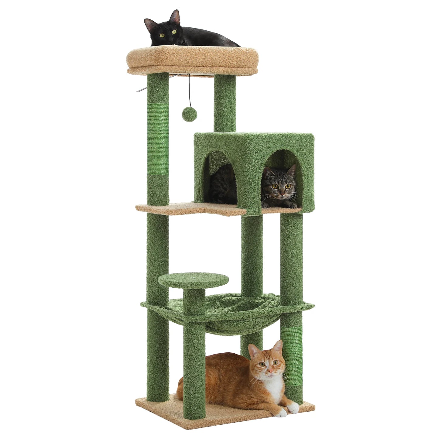 PEQULTICN 5 Level Cat Tree With Top Perch Scratching Post