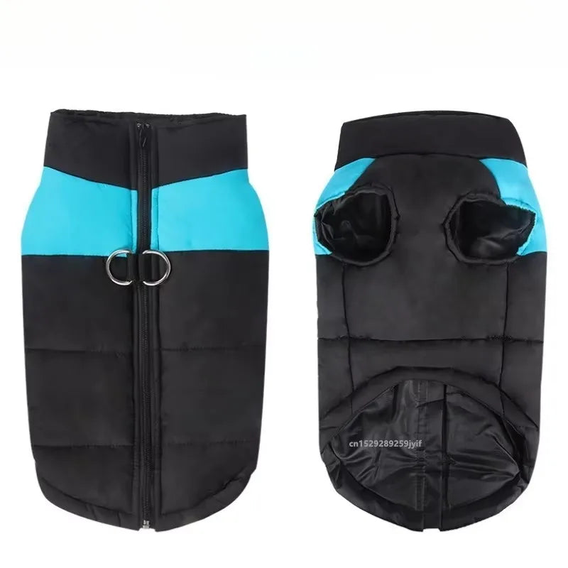 Waterproof Warm Dog Coat Padded Zipper Jacket for Dogs