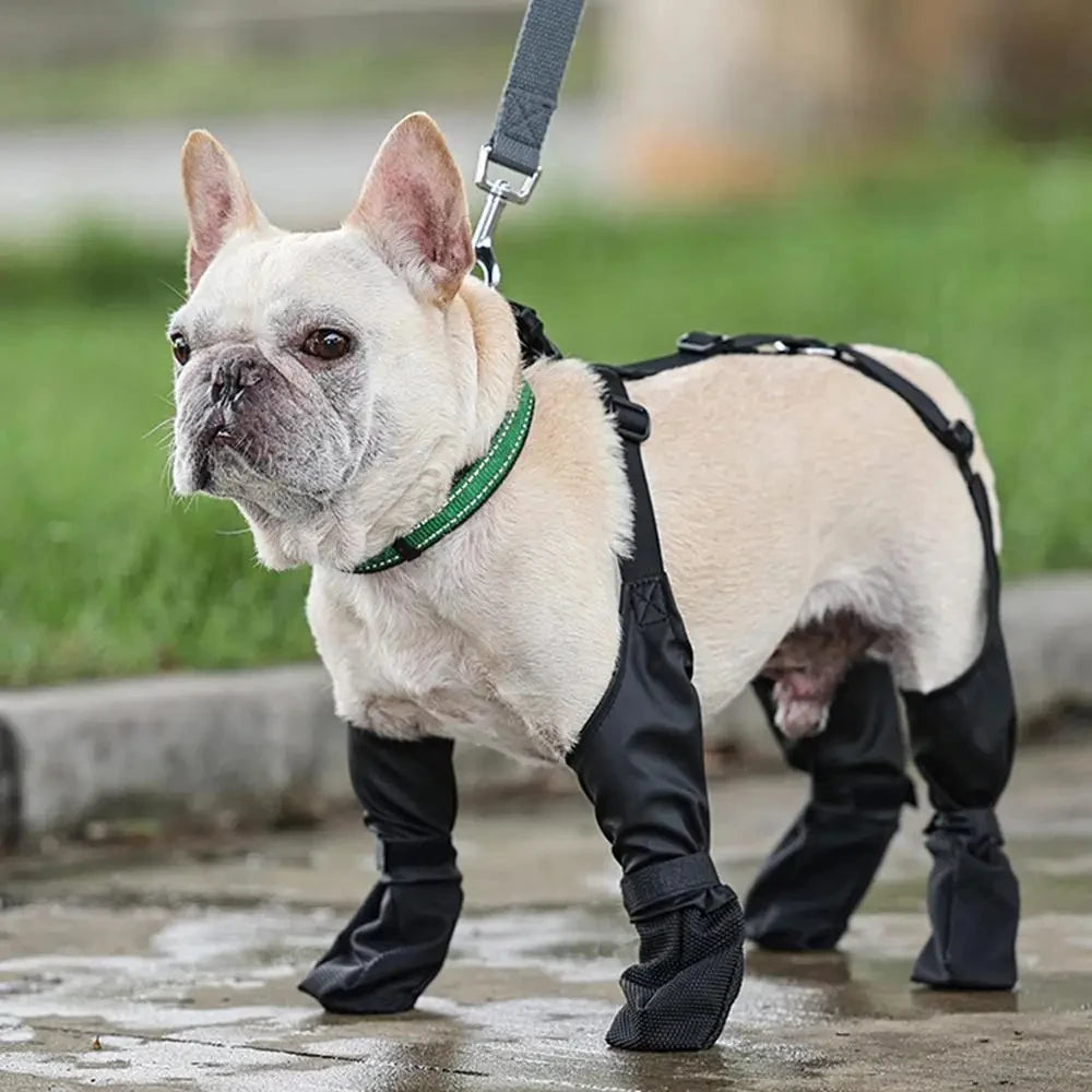 NONECN Dog Full Leg Waterproof Boots Non Slip Rain Shoes