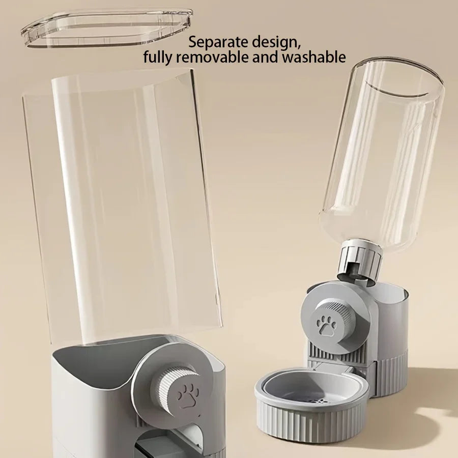 Hanging Automatic Pet Feeder And Water Dispenser For Cage