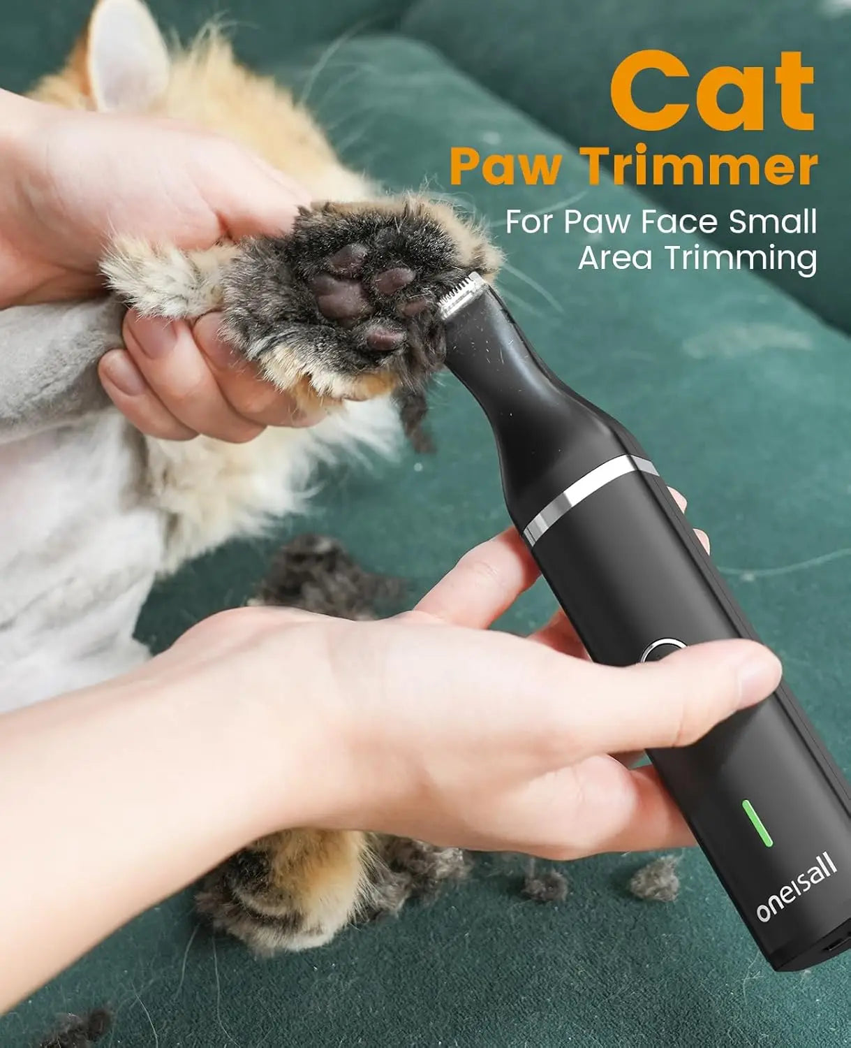3in1 Cat Grooming Kit Clippers and Paw Trimmer Cordless