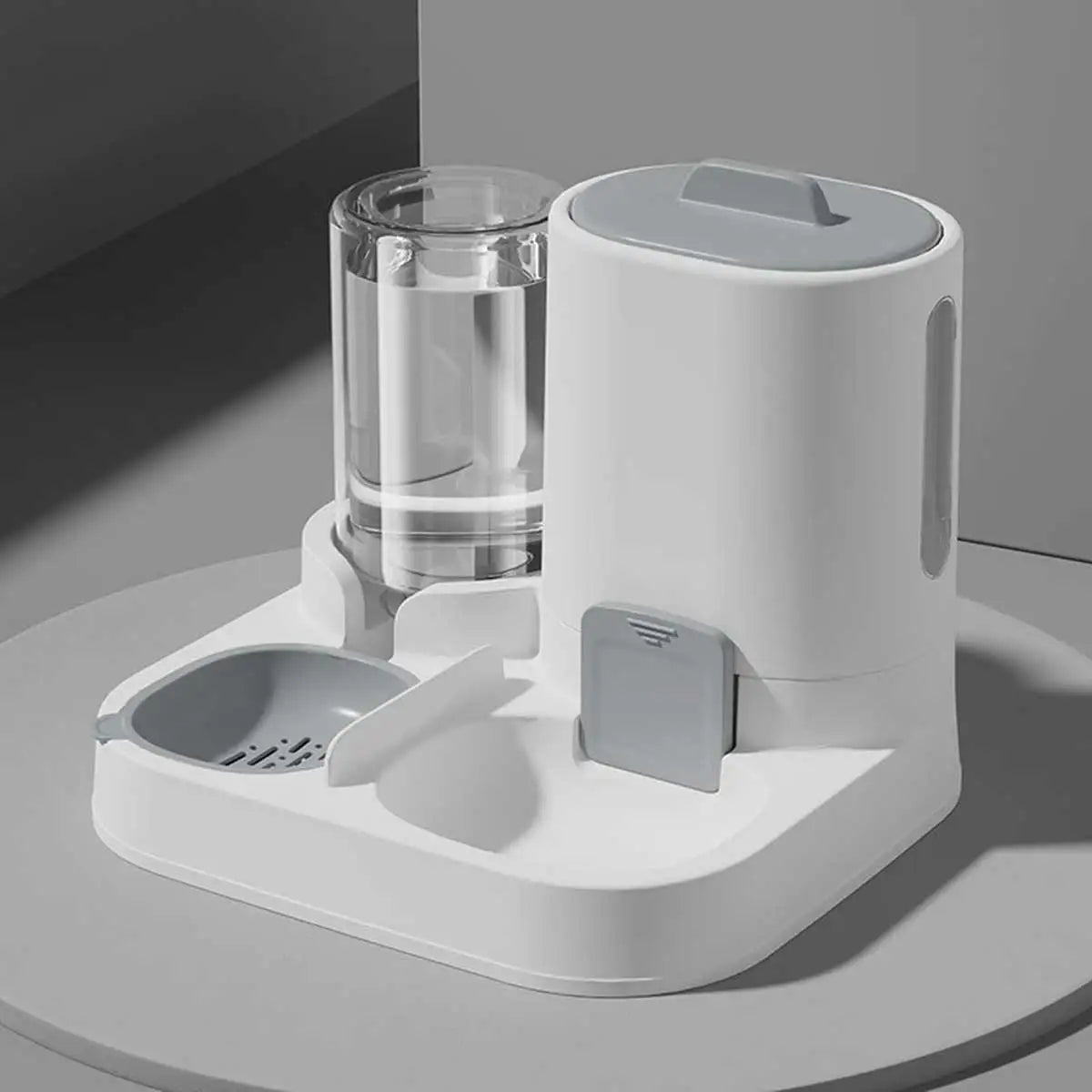 Dual Purpose Pet Feeder And Waterer With Large Capacity