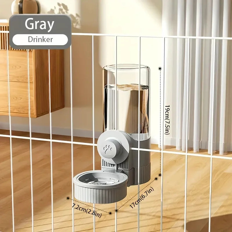 Hanging Automatic Pet Feeder And Water Dispenser For Cage