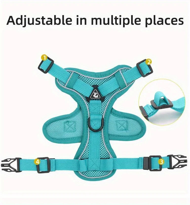 NONECN No Pull Dog Harness And Leash Set Reflective