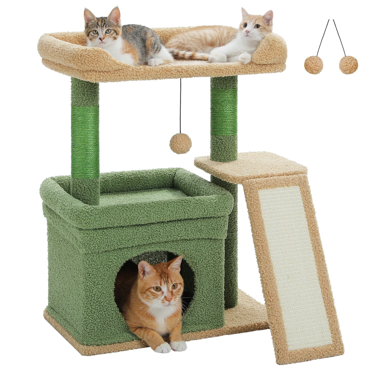 PAWZ Road Cat Tree Indoor Tower With Sisal Scratching Post