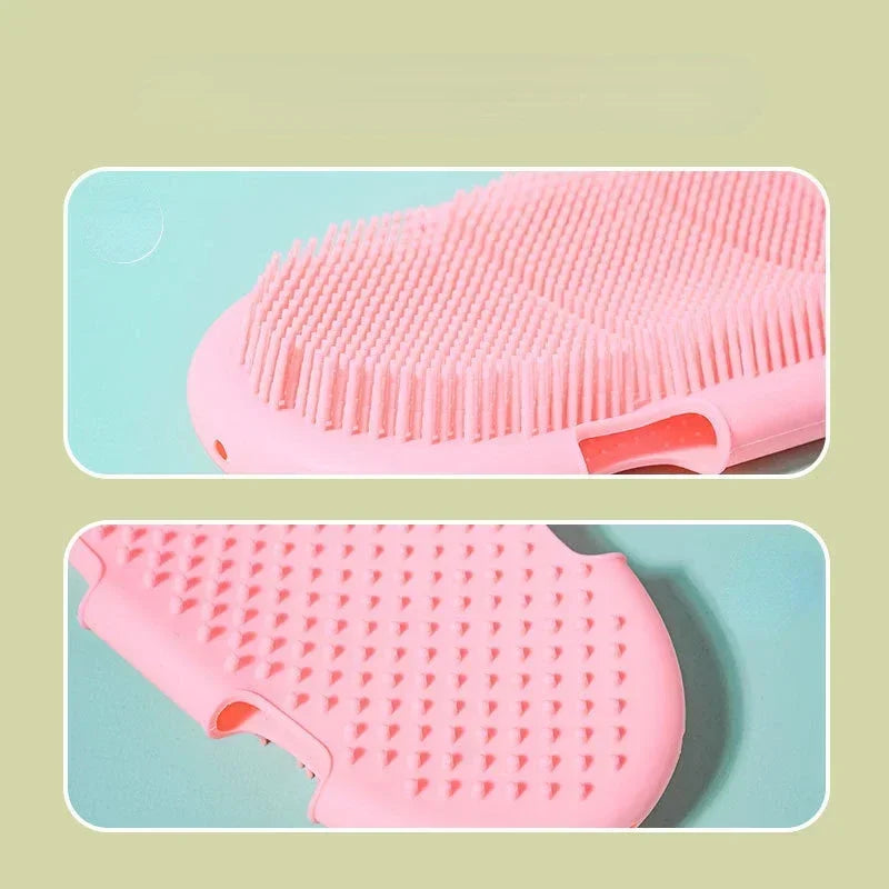 Hign-concerned Dog Cat Bath Glove Deshedding Massage Brush Silicone
