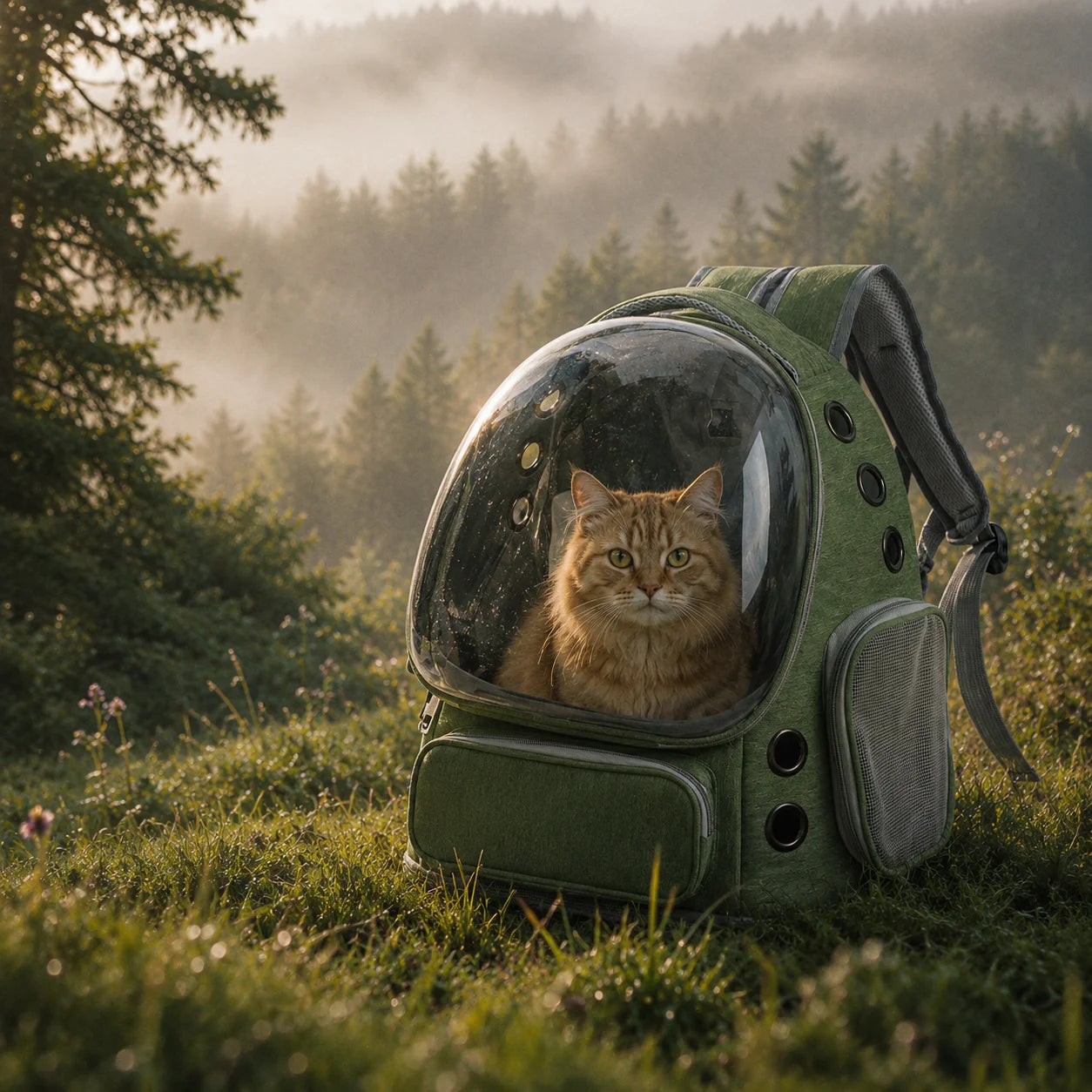 XMSJ Pet Backpack Carrier For Small Cats And Dogs Outdoors