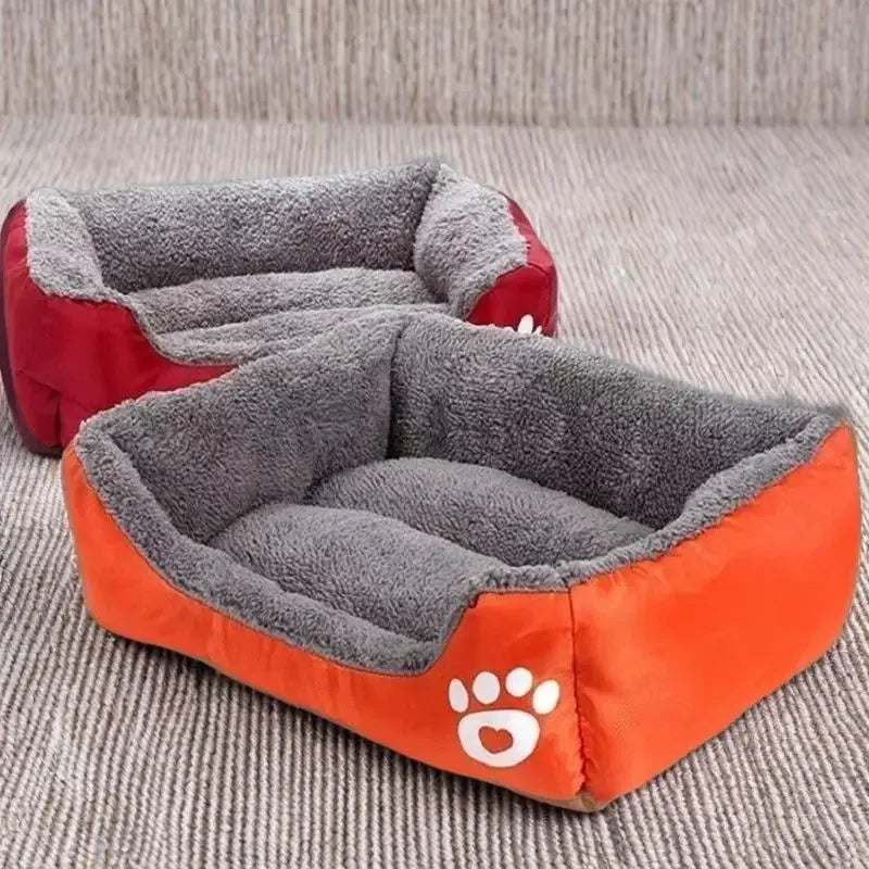 Plush Pet House Bed For Dogs And Cats Deep Cushion