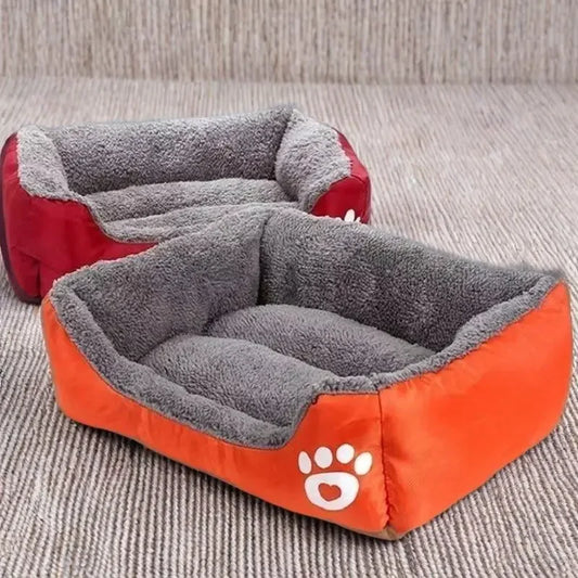 Plush Pet House Bed For Dogs And Cats Deep Cushion