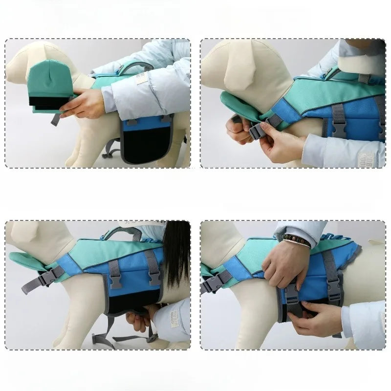 Dog Summer Life Jacket For Swimming And Surfing Safety Vest