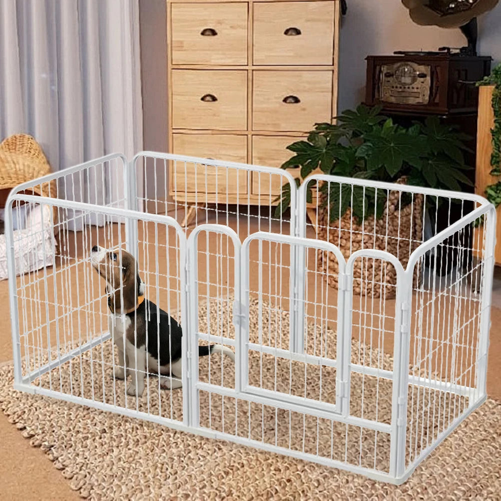 APWIKOGER Heavy Duty Portable Pet Playpen Dog Fence Indoor Outdoor
