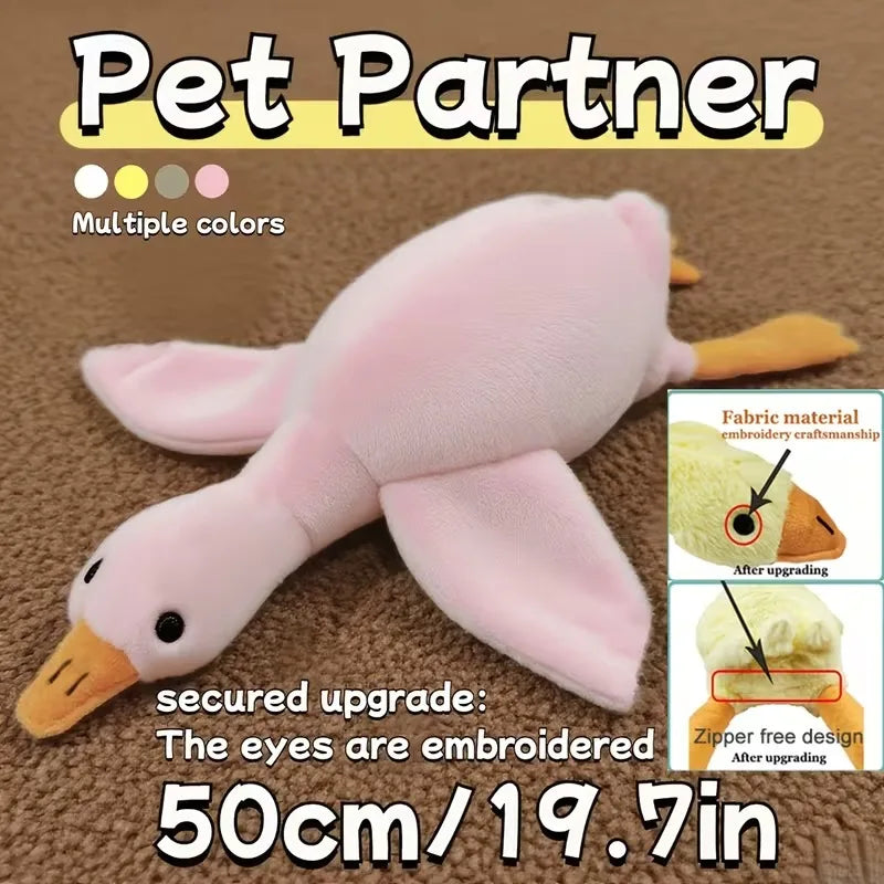 Duck Plush Toy For Pets Anxiety Relief Interactive Dog Companion
