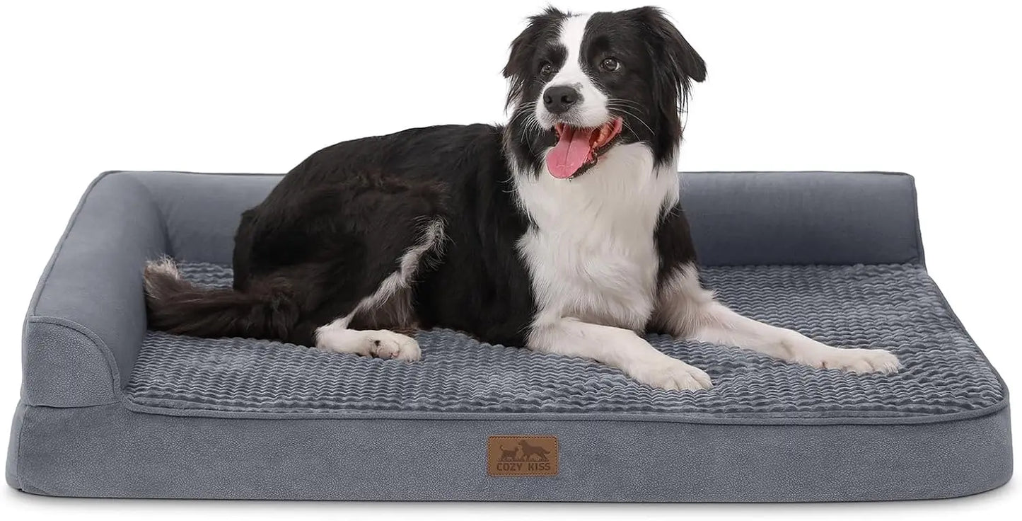 Orthopedic Dog Bed L Shaped Foam Sofa With Washable Cover