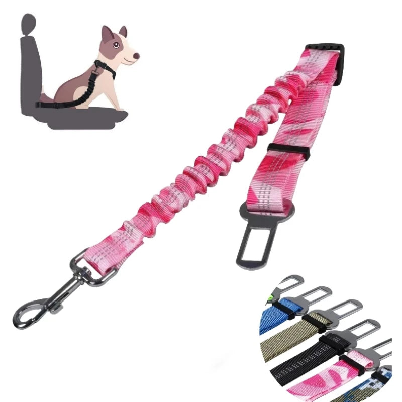 NONECN Universal Adjustable Cat Dog Car Seat Belt Nylon Reflective