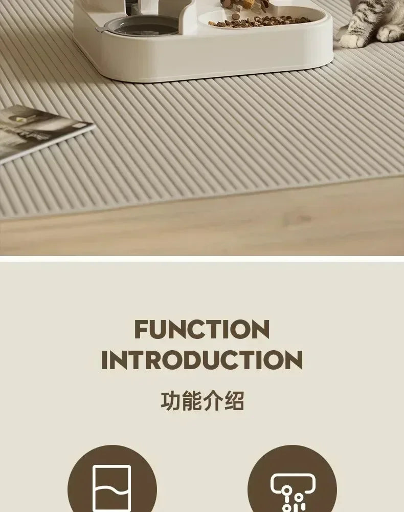 Automatic Pet Feeder And Water Fountain Large Capacity For Pets