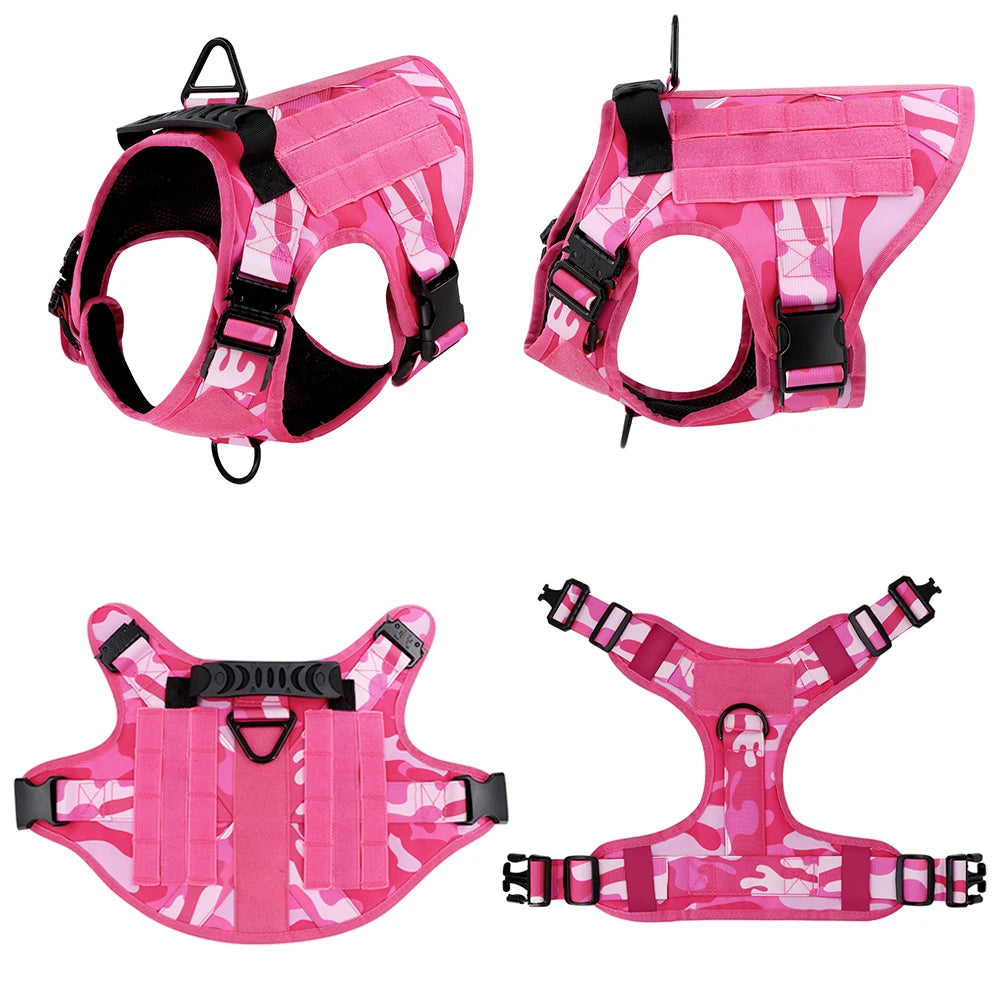 PETRAVELCN Military Camouflage Dog Harness Vest For Training