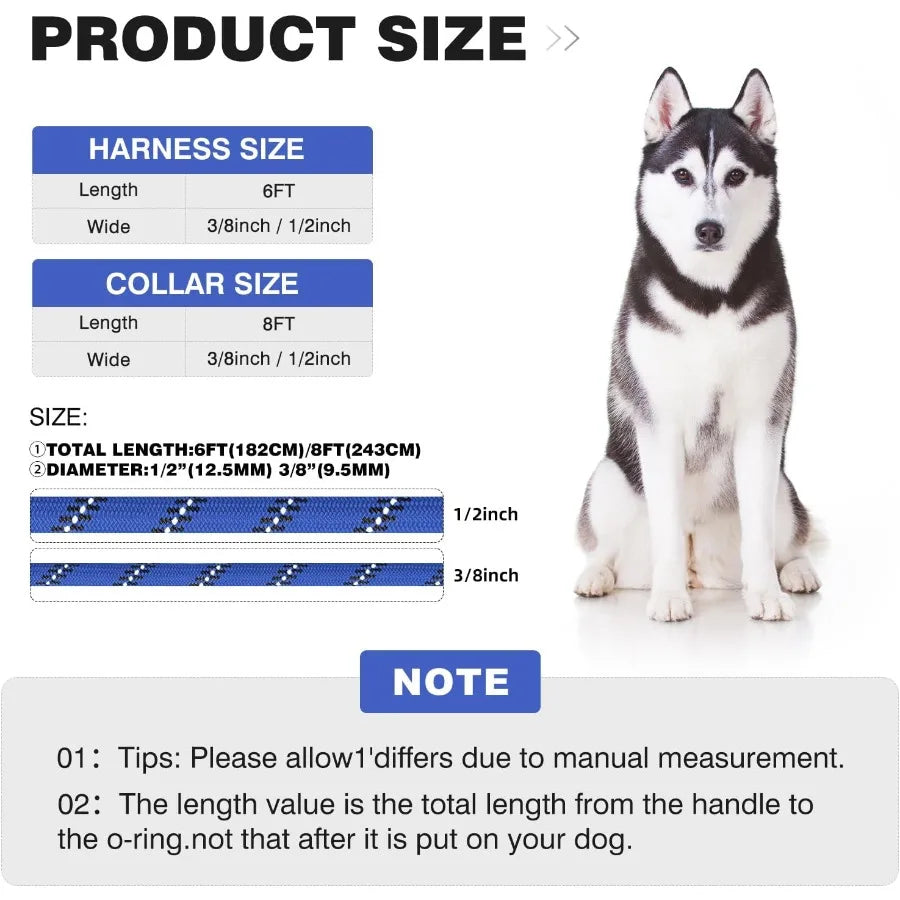 3 In 1 Adjustable No Pull Harness Reflective Leash Collar