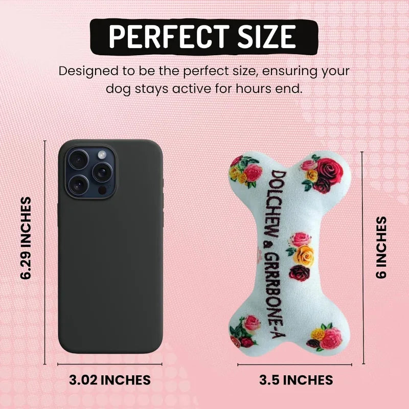 Dog Diggin Designs Runway Pup Collection Plush Squeaky Toys