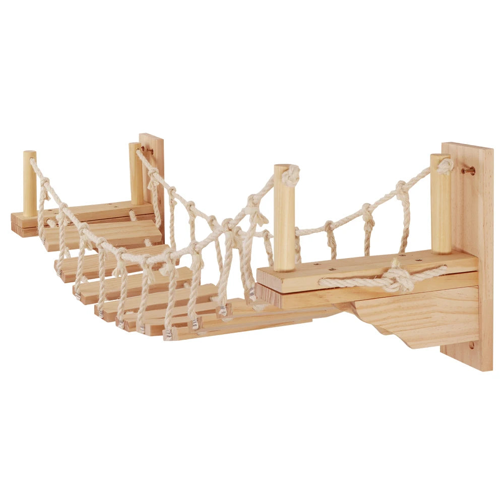 Petravel CN Cat Roped Bridge Wall Mounted Sisal Playground