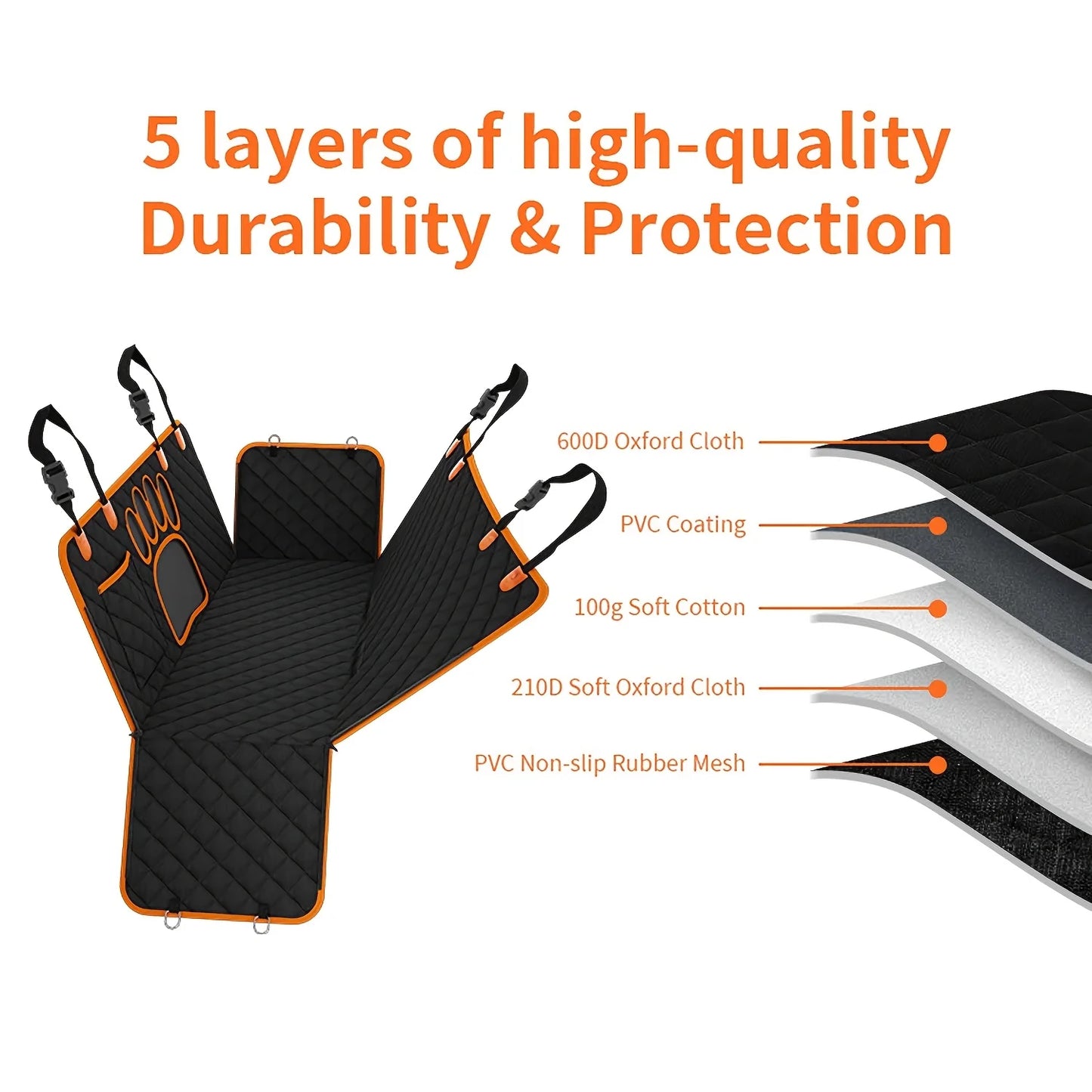 CN Zhejiang Dog Seat Cover Hammock Heavy Duty Waterproof AntiSlip