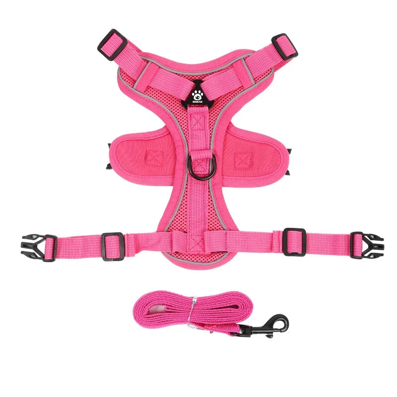 NONECN No Pull Dog Harness And Leash Set Reflective