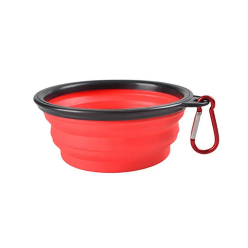 Portable Cat And Dog Food Bowl TPR Silicone Collapsible