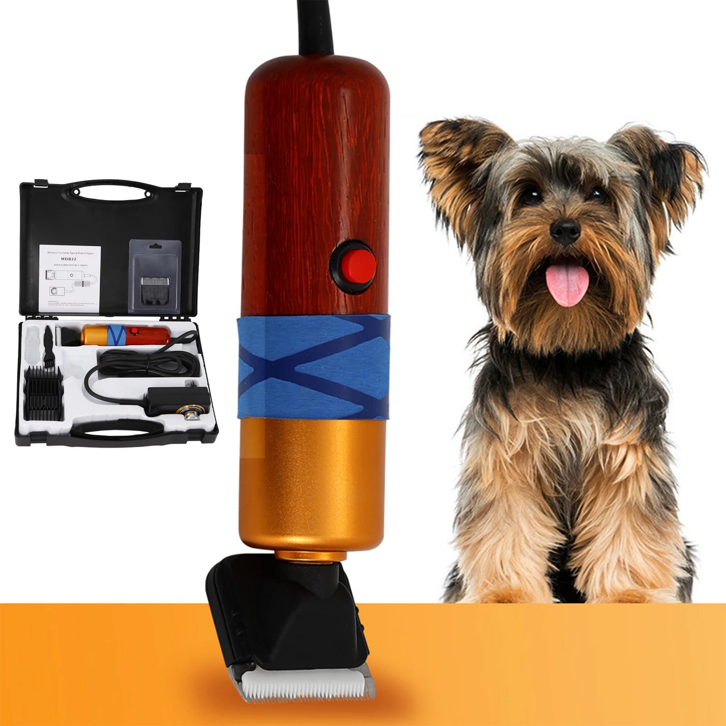 Low Noise Pet Hair Clipper Professional Electric Trimmer for Pets