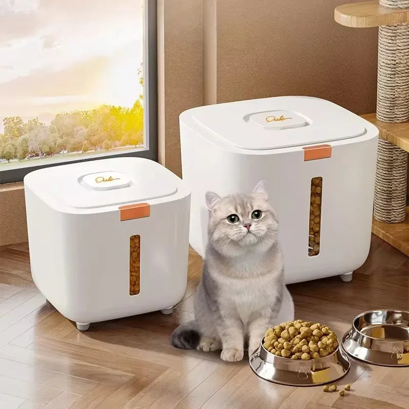 Pet Food Storage Barrel Sealed Moistureproof For Cat And Dog