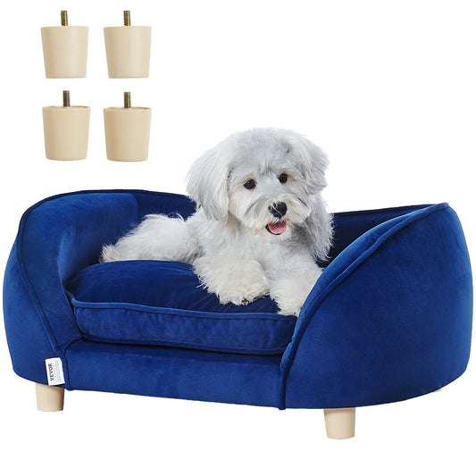 SucceBuy Velvet Pet Sofa Bed for Medium Dogs and Cats