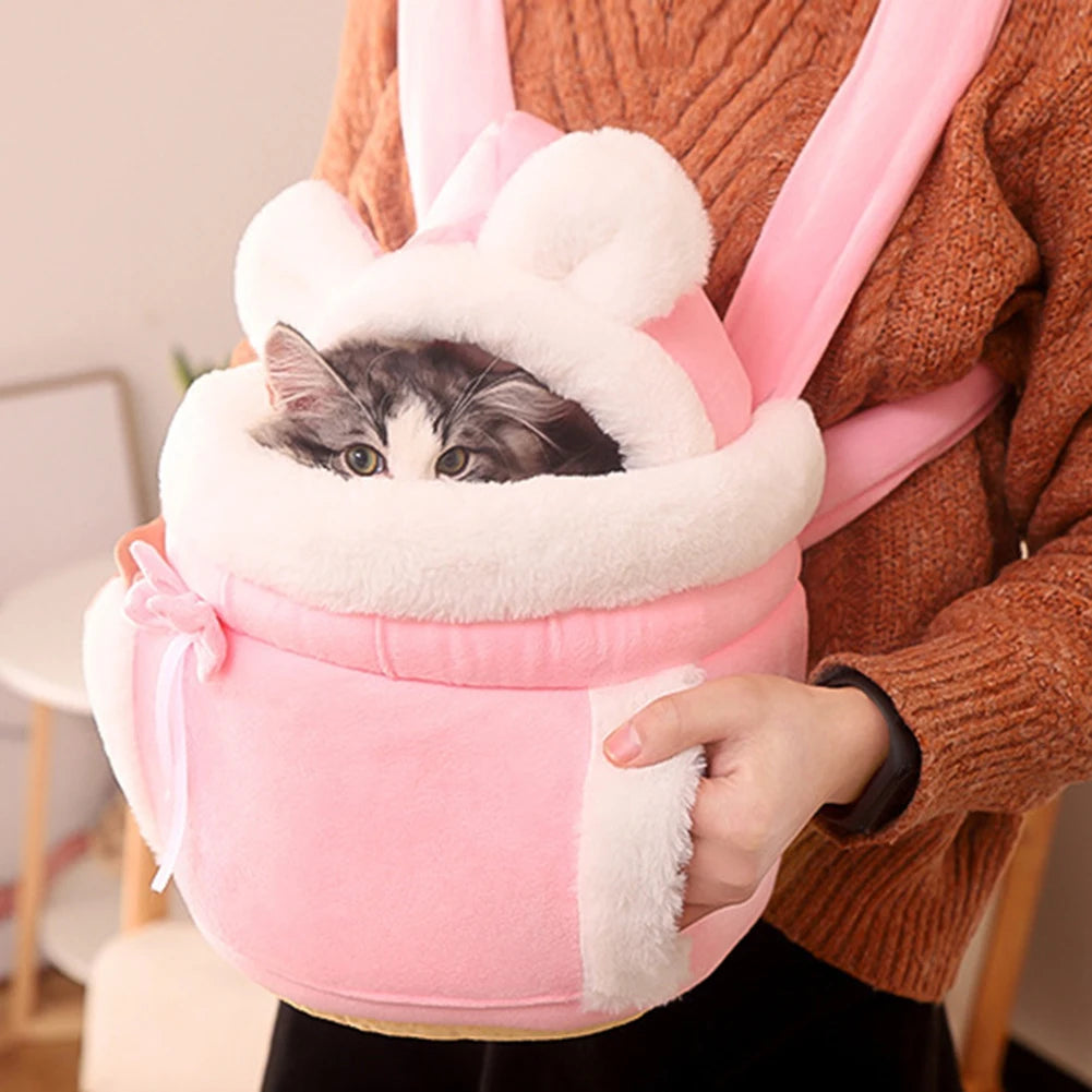 Winter Warm Cat Backpack for Outdoor Travel and Indoor Use