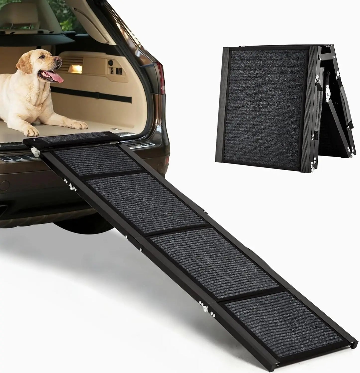 HiMISS Car Dog Ramp Folding Pet Steps for Portable Use