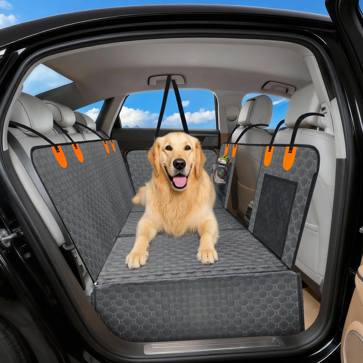 Dog Car Back Seat Extender Hammock Protector Waterproof Travel Bed