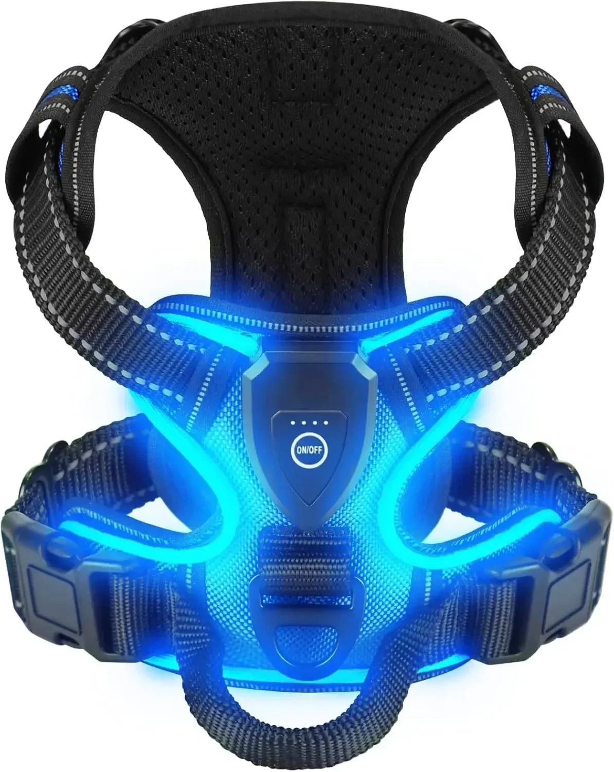 Nonecn LED Luminous Dog Harness No Pull Adjustable Vest