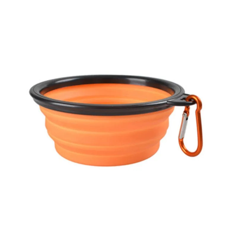Portable Cat And Dog Food Bowl TPR Silicone Collapsible