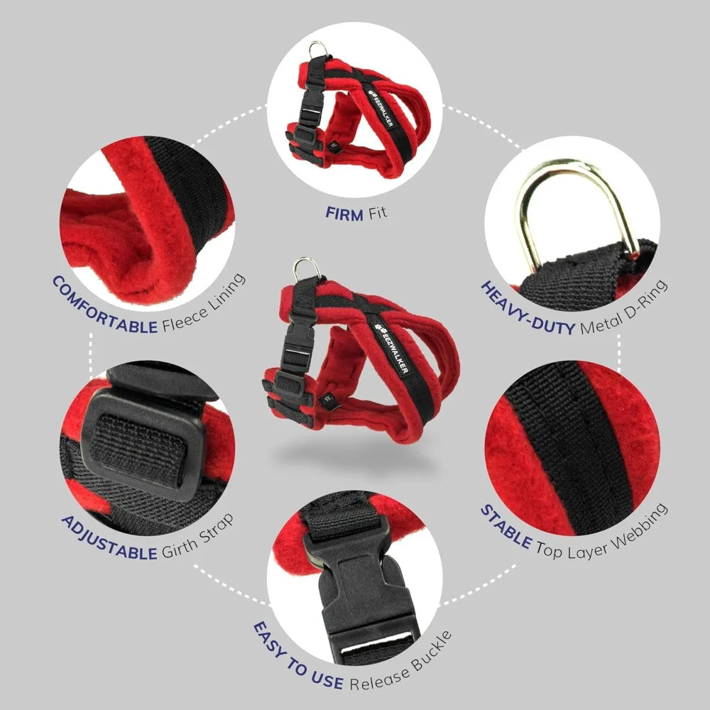 NONEDog No Pull Fleece Lined Harness Vest for Dogs